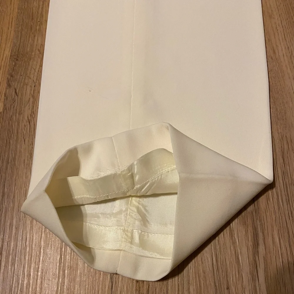 Kasper NWT Timeless Style: Vintage 2P Cream-colored fully-lined pants. - Picture 2 of 10
